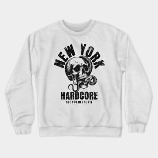 New York Hardcore skull Crewneck Sweatshirt